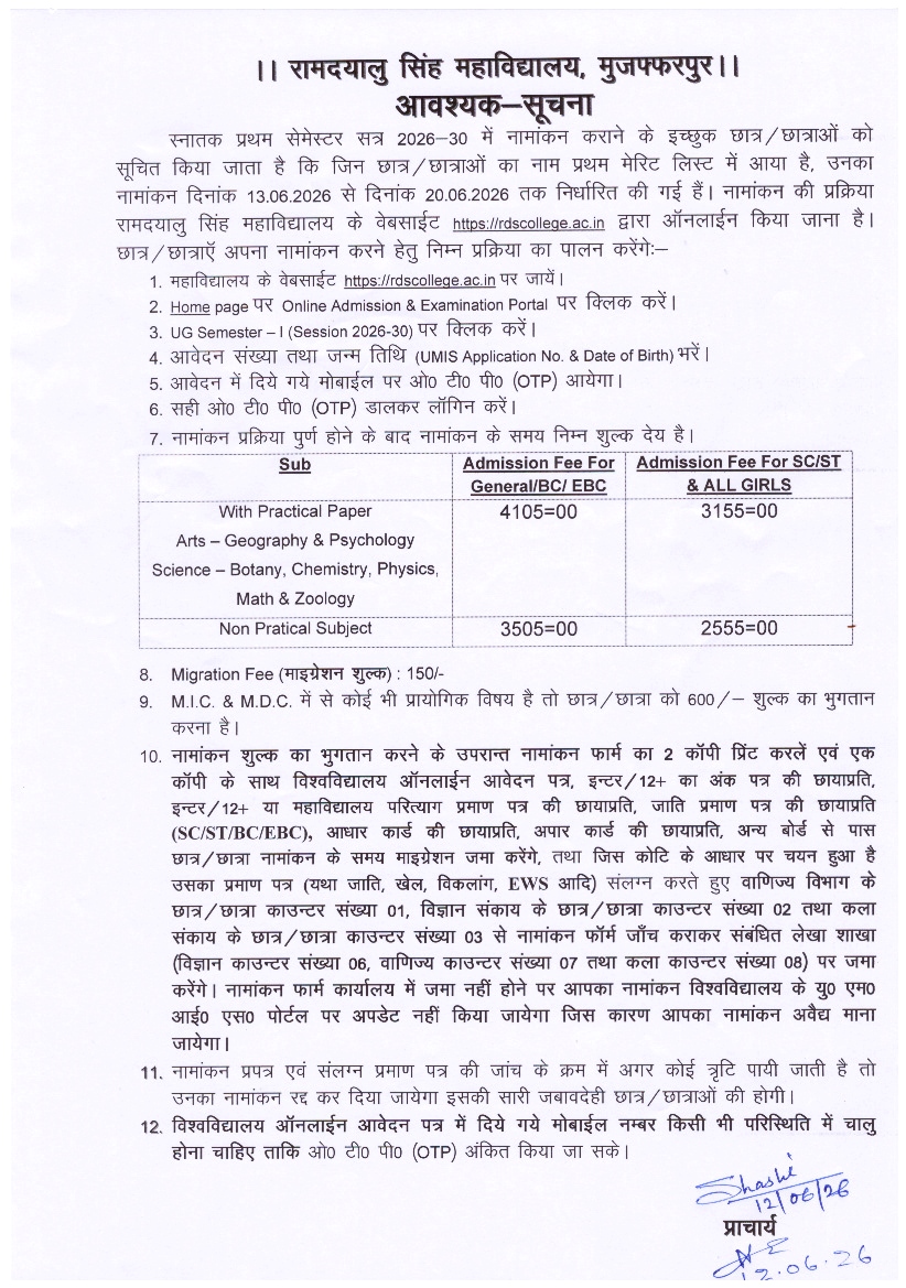 Admission Guidelines